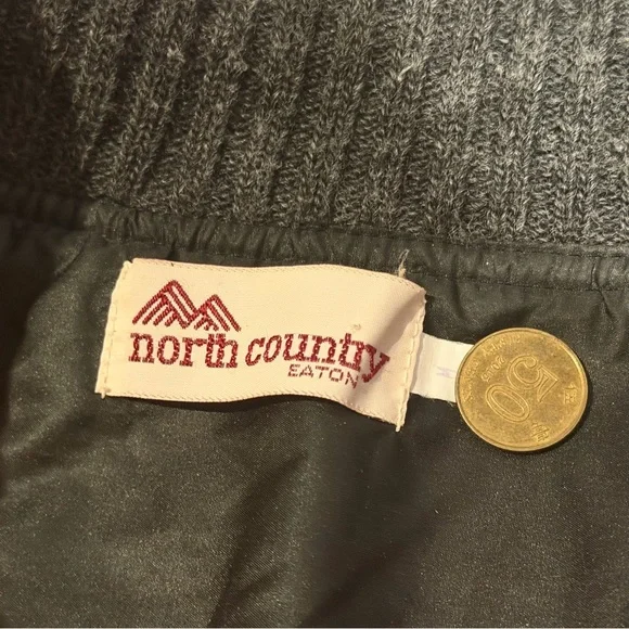 Vintage 80s Eatons North Country Wool Anorak Sweater Medium Neon Gorpcore - Picture 3 of 6